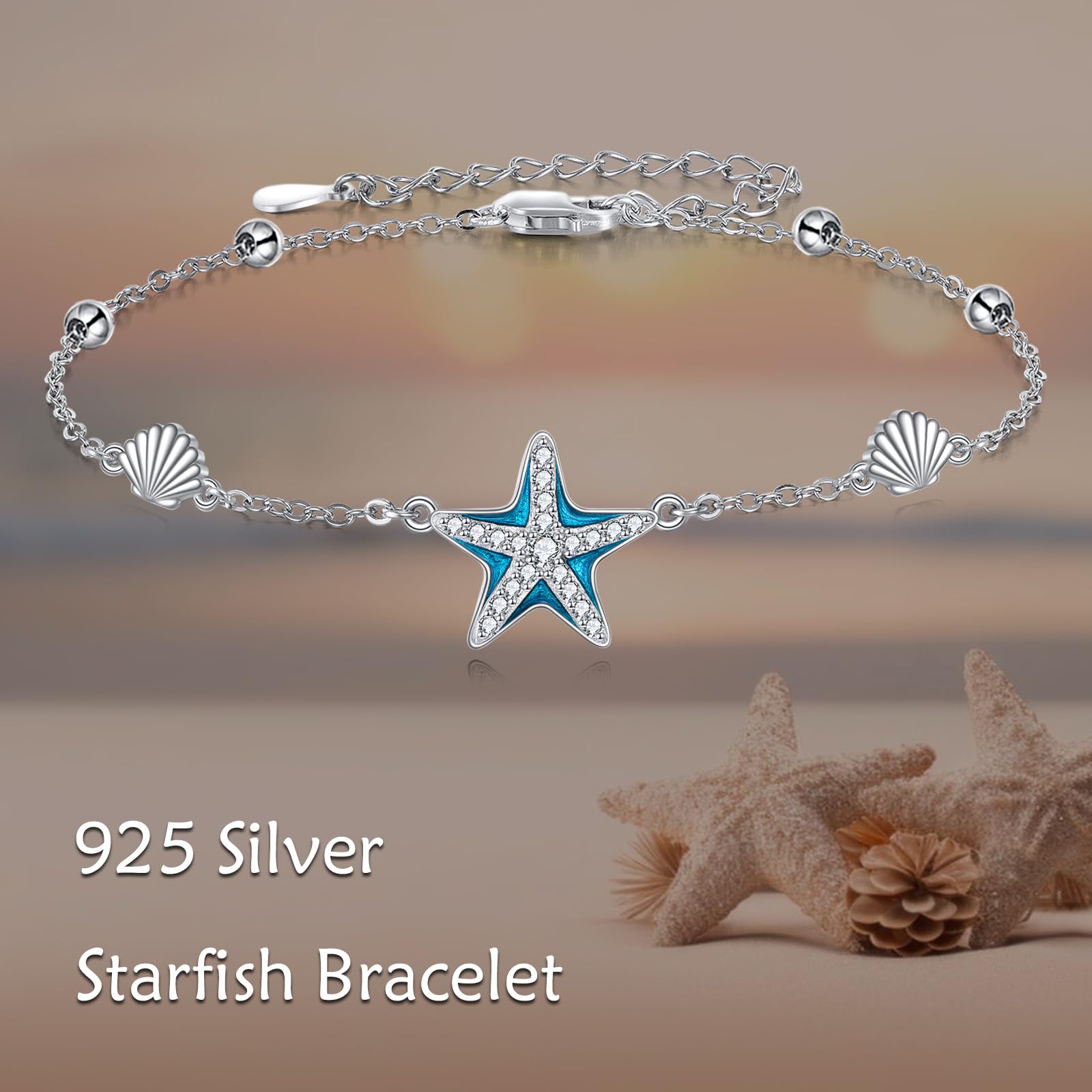 Pulsera de trébol/estrella/corazón para mujer de plata de ley trébol joyas trébol regalos para mujeres niñas