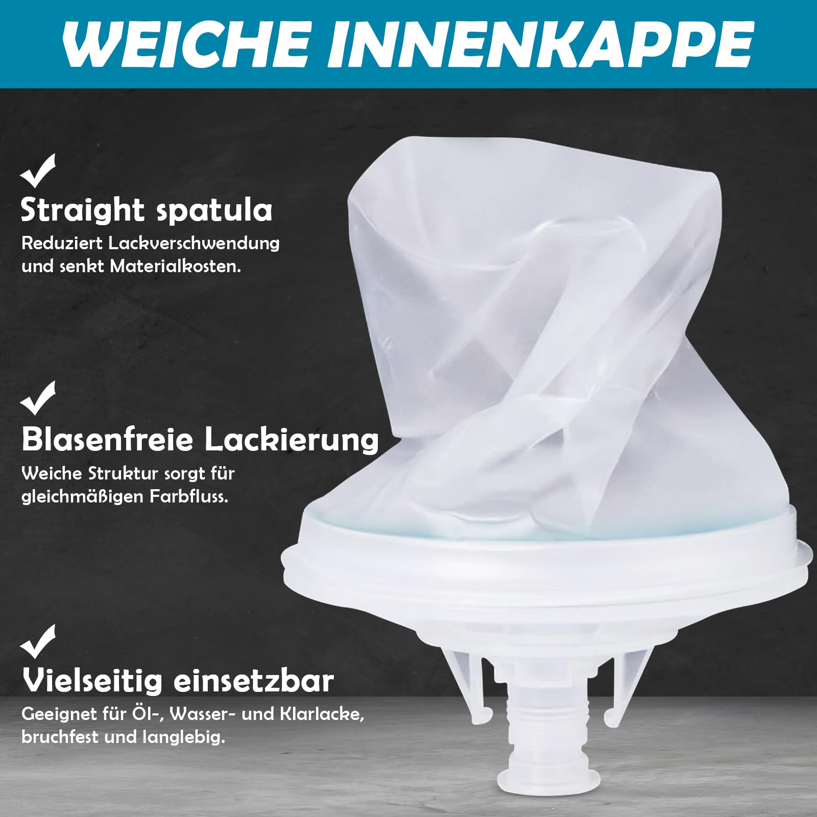 Lackmischbecher für HVLP Lackierpistole Spritzpistole Kit Einweg Farbmischbecher Lack 10 Stück 600ml Einweg Farbspritzpistolenbecher Mischbecher Hvlp