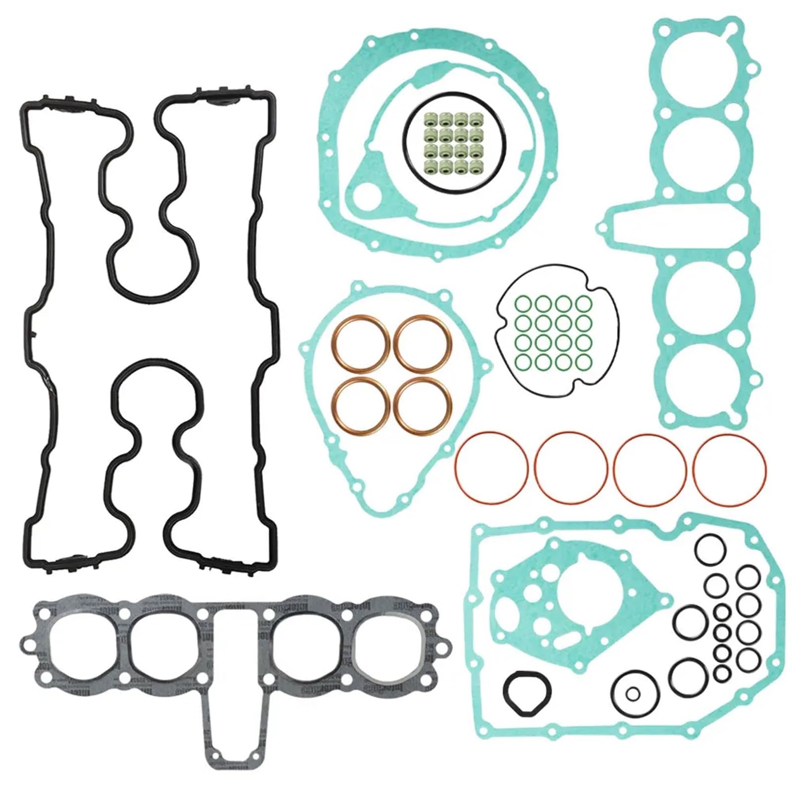 Pasuje do Hondy CB750 CB750F CB750K CB750C CB750SC DOHC 1979-83 Zestaw uszczelek silnika Uszczelka pokrywy zaworu Zestaw Uszczelek Silnika