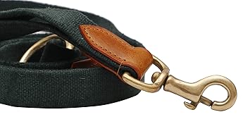 Vama Leathers I Heavy Duty Strong Leash I Anti Slip Leash I 100% Cotton I Soft & Comfortable to Hold I 2 Handle Leash I for Giant, Ex Large & Large Dogs I Army Green