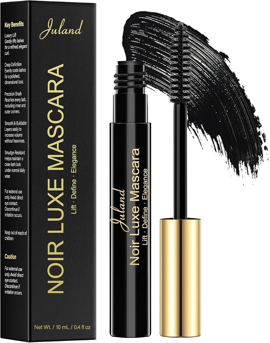 Essence Mascara Volume and Length – Volumizing & Lengthening Mascara for Full, Lush Lashes, Curl & Lift, Waterproof, Smudge-Resistant, Clump-Free Blackest Black, Long-Lasting Beauty Makeup