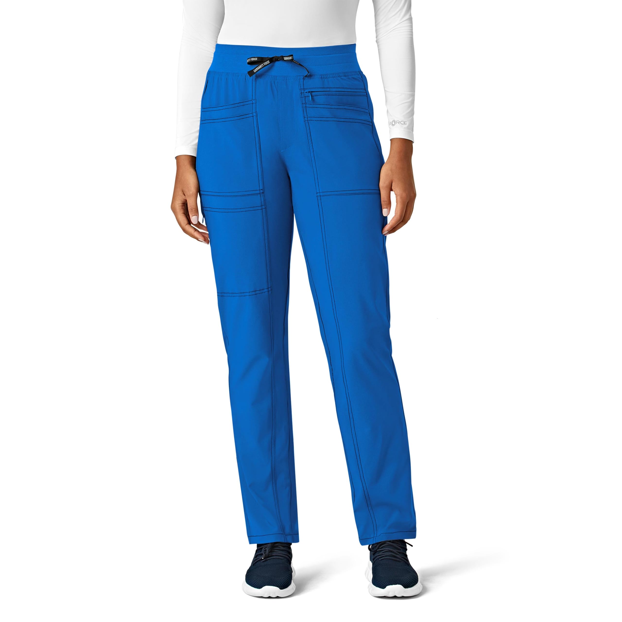 Carhartt Cross-Flex Scrubs for Women, Slim Leg Scrub Pants Royal