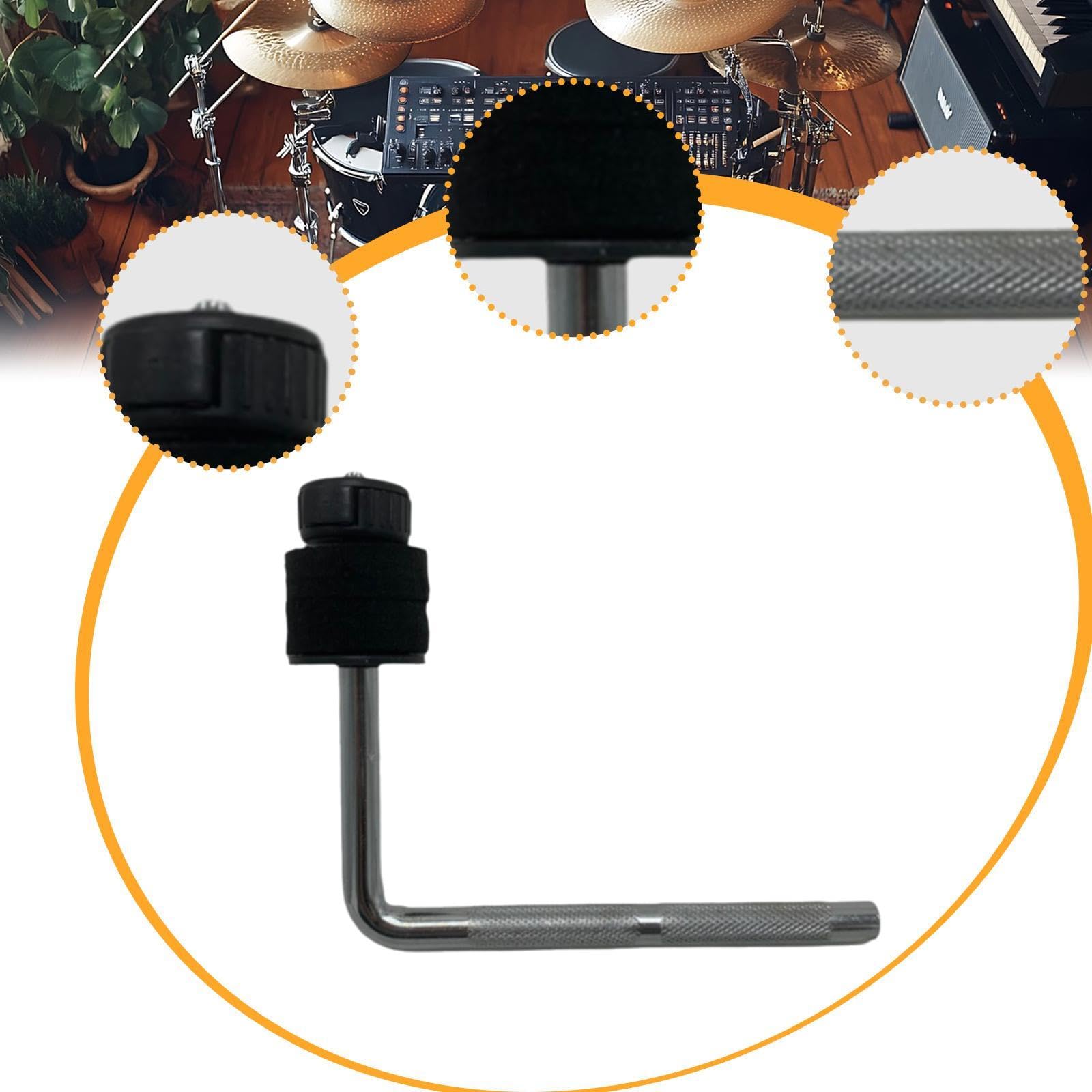 Harilla Agrando del platillo de tambor accesorio de percusión ajustable accesorios de percusión soporte, Fieltro Negro