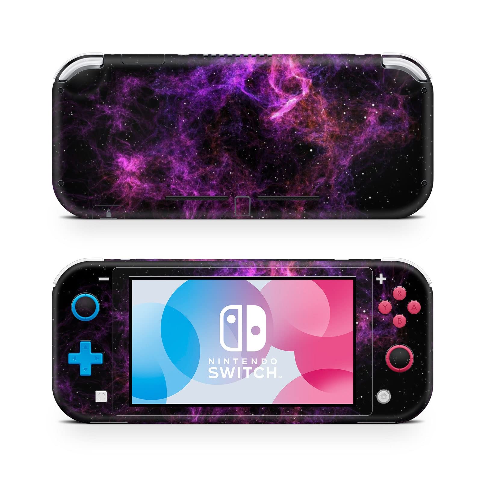 ZOOMHITSKINSSwitch Lite Accessories, Compatible for Switch Lite Skin, Astral Plum Space Galaxy Nebula Cosmos Universe Purple, 3M Vinyl, Durable & Fit, Easy to Install, Made in The USA