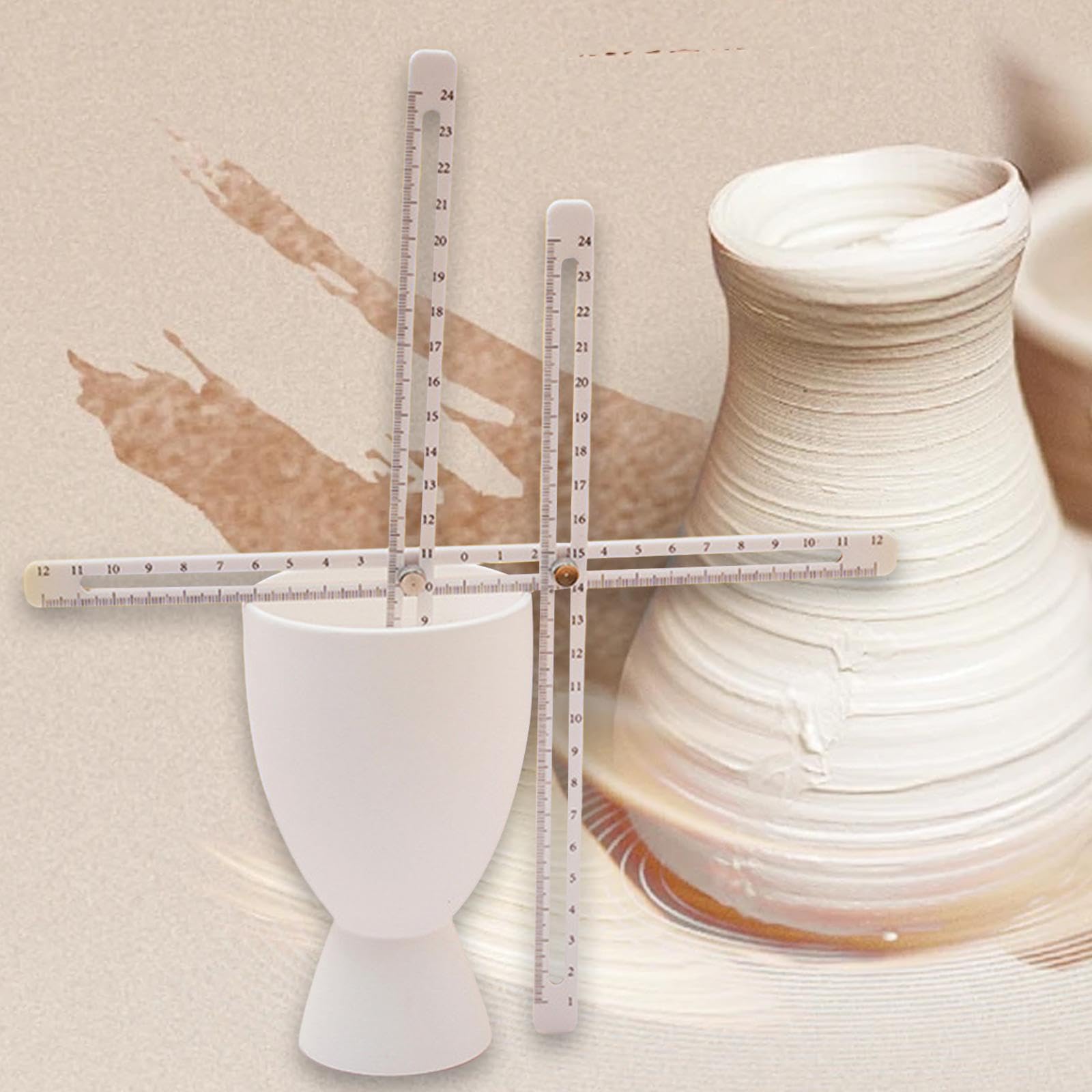 Amazon.co.jp: Cosiro 陶器測定コンビネーションツールセット 磁器作り