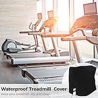 Vista 6 de Cubierta para cinta de correr, plegables, 46 x 38 x 66 pulgadas, con cordón, impermeable, a prueba de polvo, plegable, ideal para uso en interiores