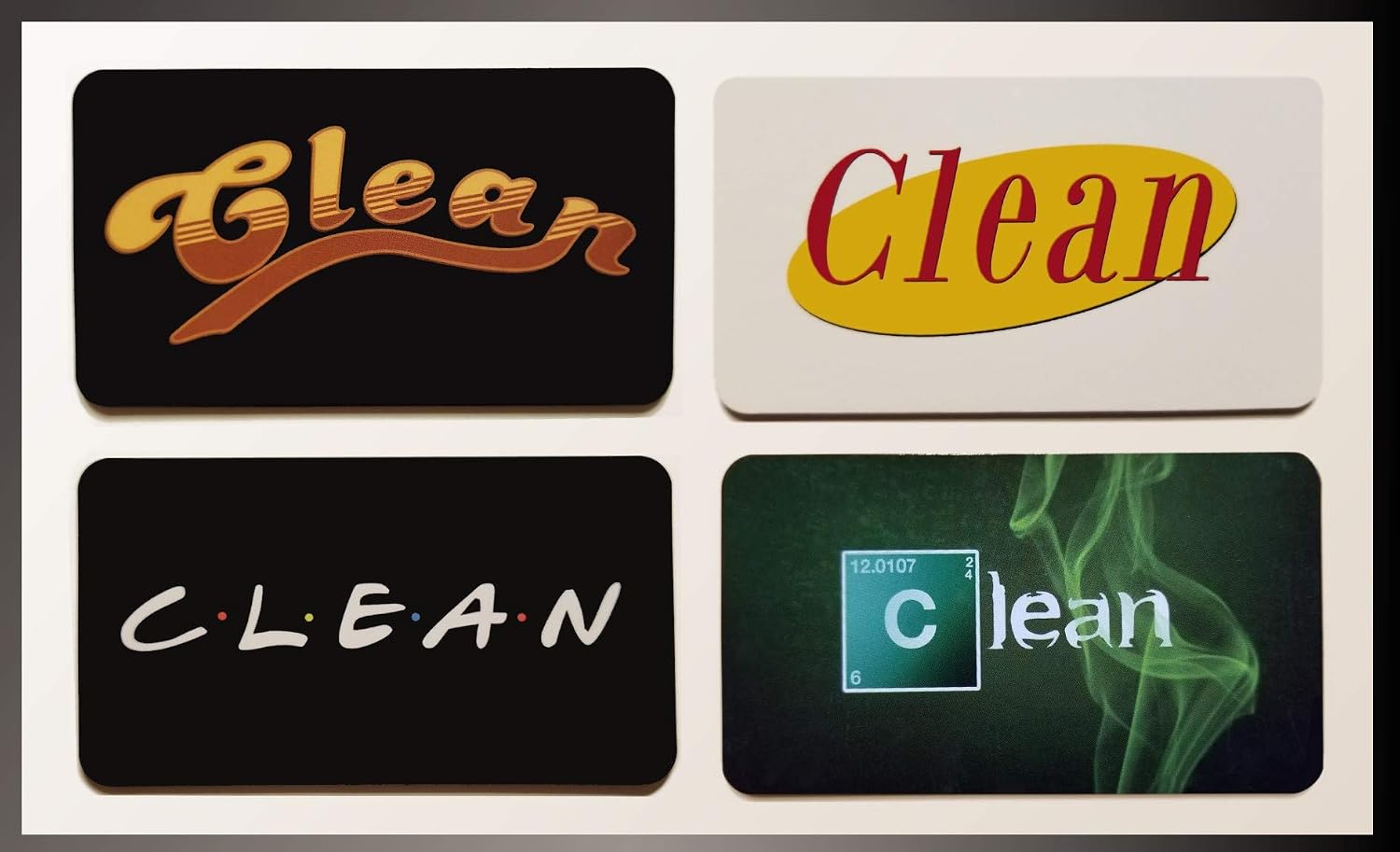 Friends Inspired Clean Dirty Reversible Double Sided Dishwasher Magnet, Strong Universal Sign Indicator with 3M Magnetic Plate, Non-scratching Magnets Tell Whether Dishes Are Clean or Dirty