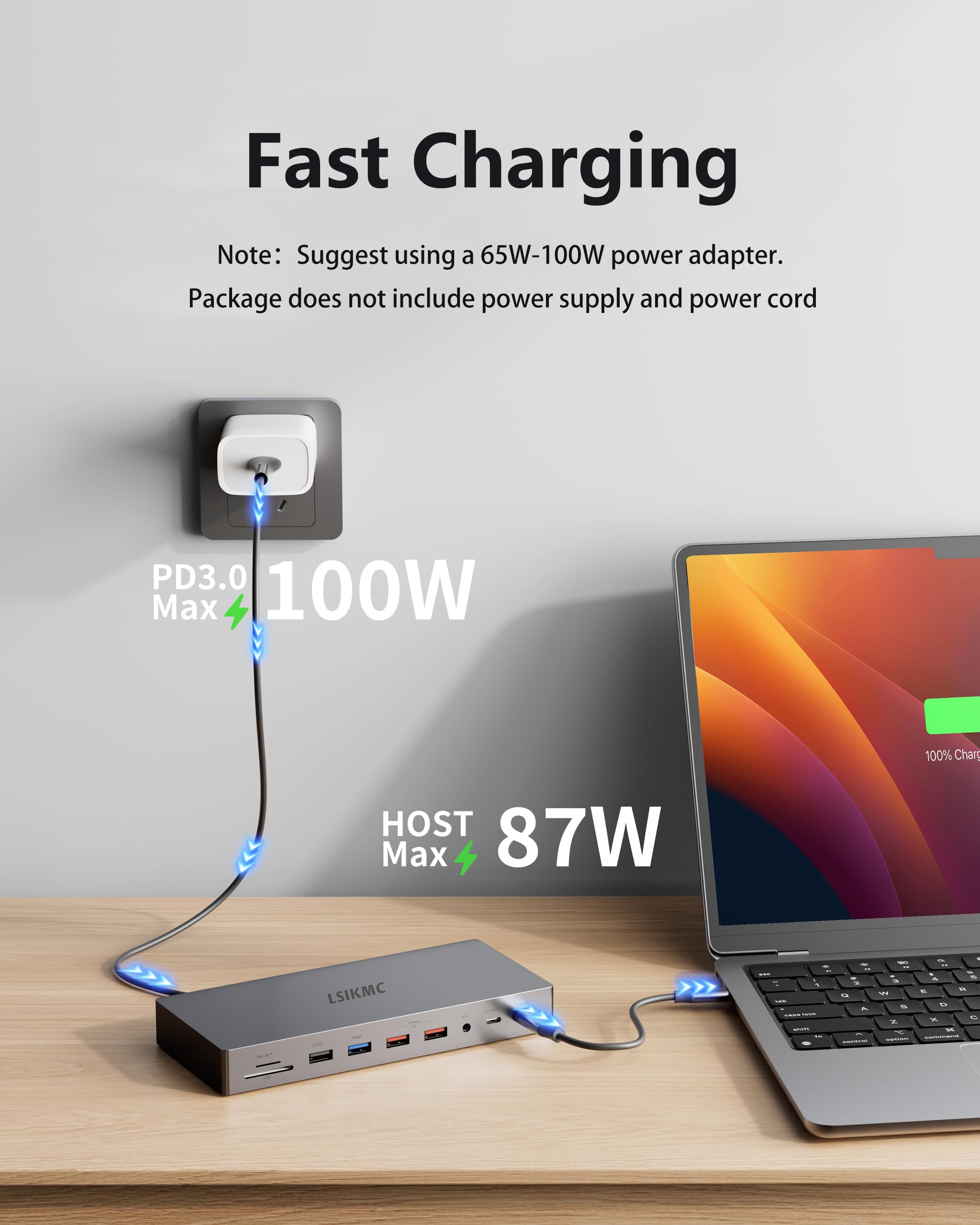 ACT AC7091 5-in1 USB-C 4K @ 60Hz Docking Station | 1x HDMI Monitor | 1x Gigabit LAN | 2x USB-A | 100W PD Pass-Through | Aluminium