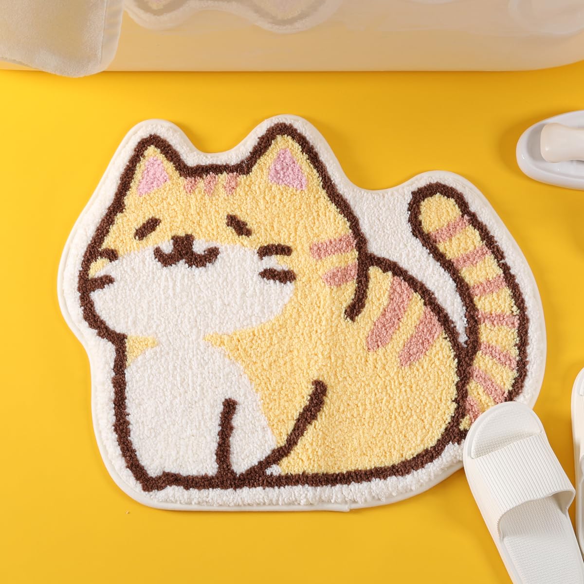 Molesun Cat Bathroom Rug Animal Bath Mat