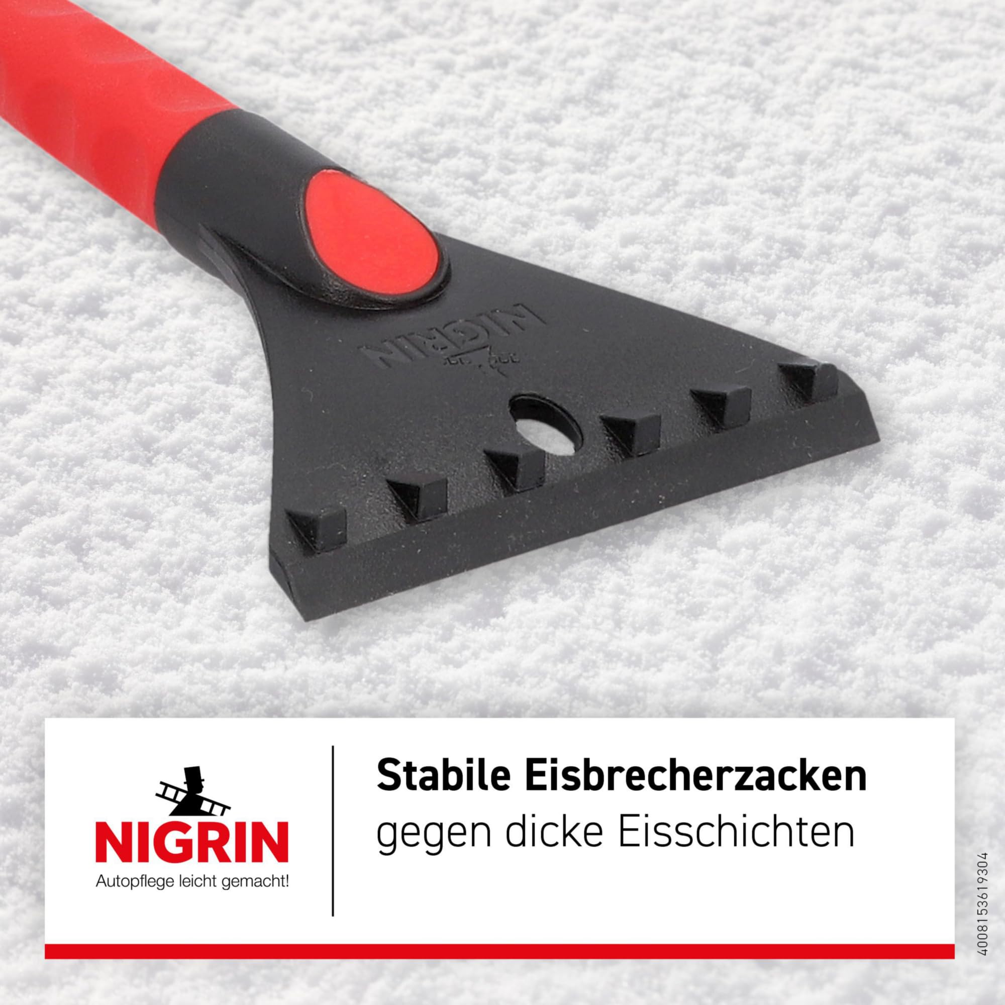 NIGRIN 6193 - Scopa per neve / raschietto per ghiaccio