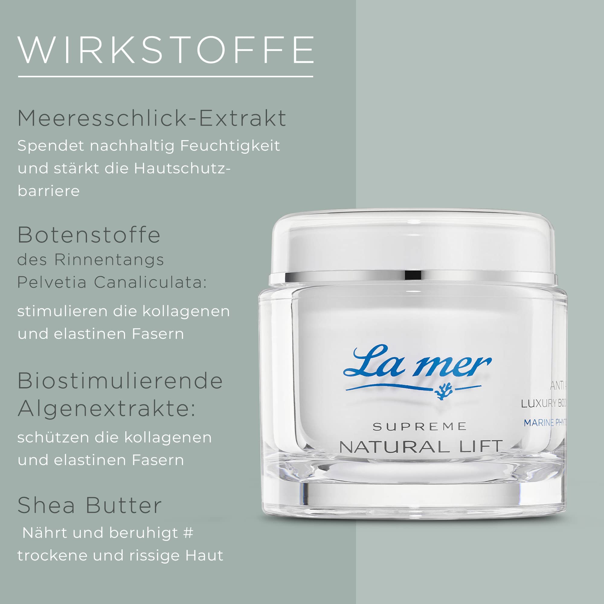La mer Supreme Natural Lift Anti-Age Body Butter mit Goldschimmer, 180 ml