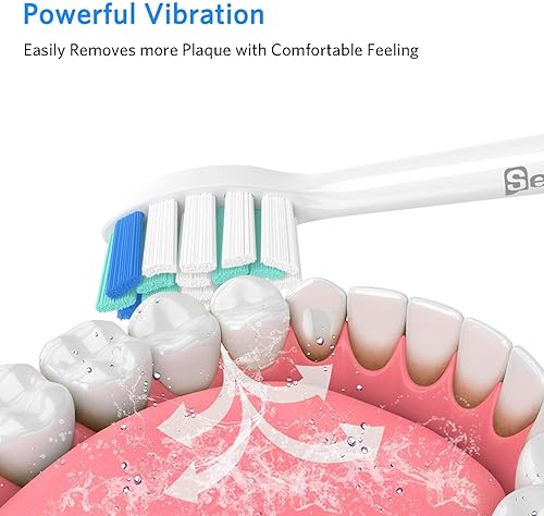 Miniatura 4 de Cabezales de cepillo de dientes de repuesto compatibles con cepillos de dientes eléctricos Philips Sonicare, para sistema a presión, cabezal de