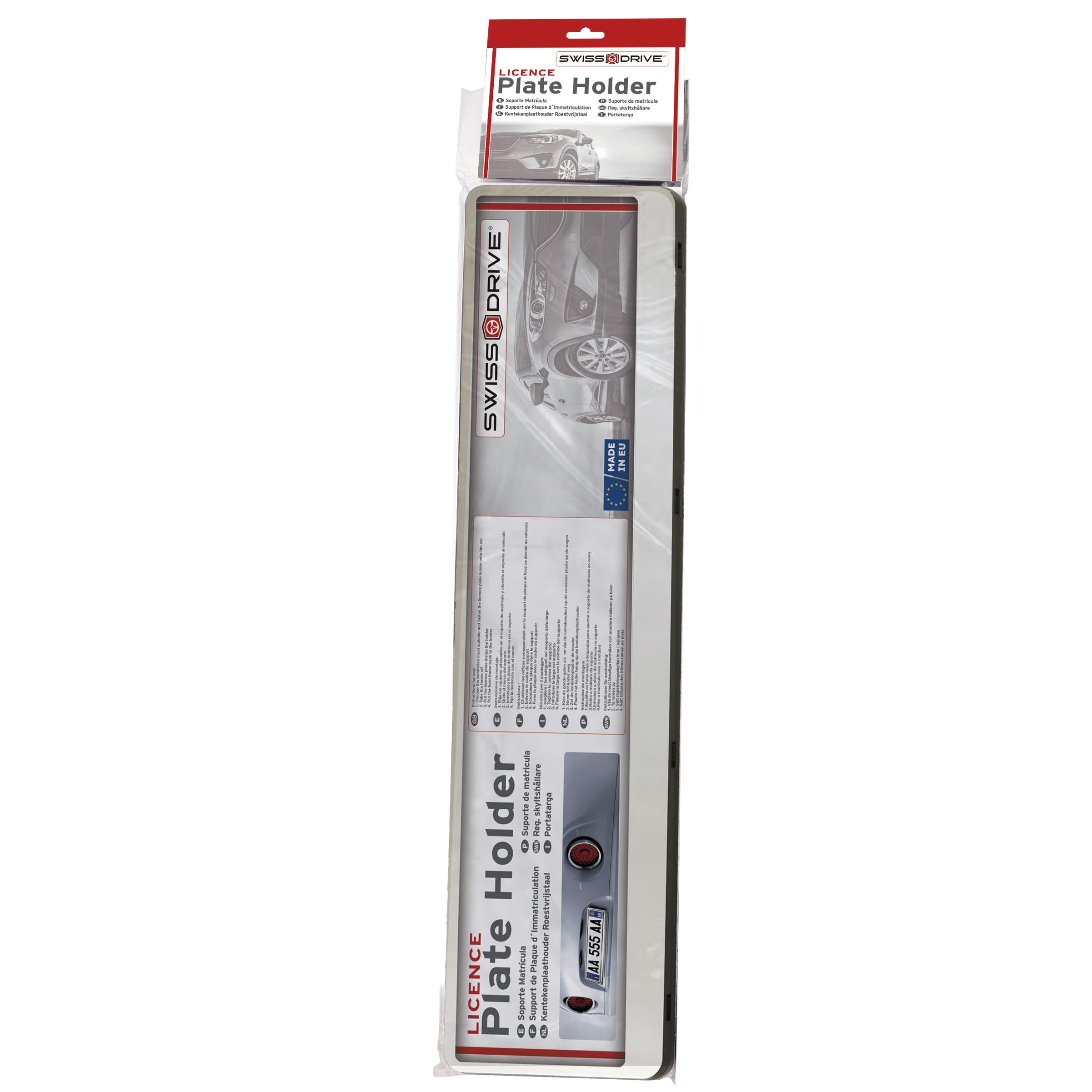 Sumex MAT8000 ABS ramka rejestracyjna Euro Clip - chrom