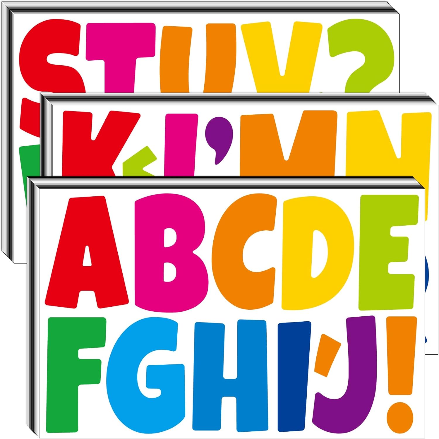 Bemeol Letter Stickers 432 Pieces 36 Sheets Bulletin Board