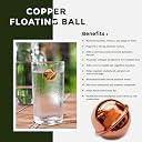 GIMGIK Copper Water Bottle Alternative Ayurvedic Pure Copper Ball, Purification and Infusion Provides Health Benefits Better Immune Health & Promote Natural Healing combo/set/pack available (6) gallery image