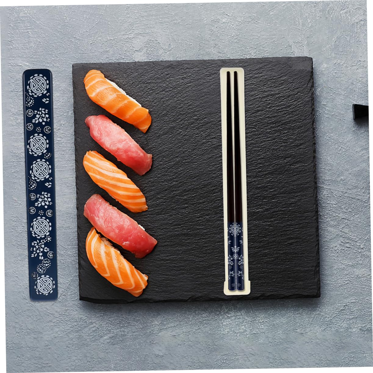 Kit de Baguettes avec Boîte de Rangement Pliable, 2 Ensembles
