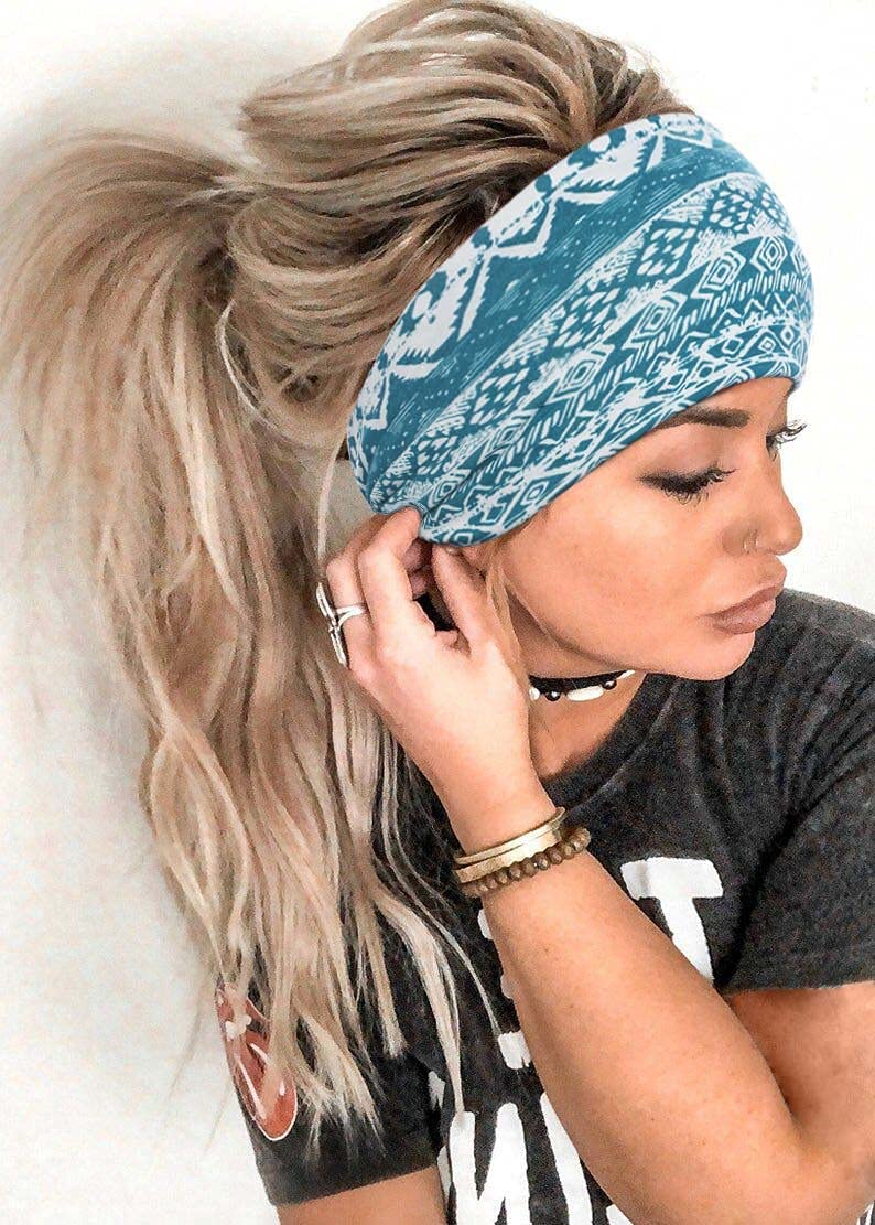 Fascia Per Capelli Larga Ed Elastica - Stile Kylie, 5 Cm, Unisex