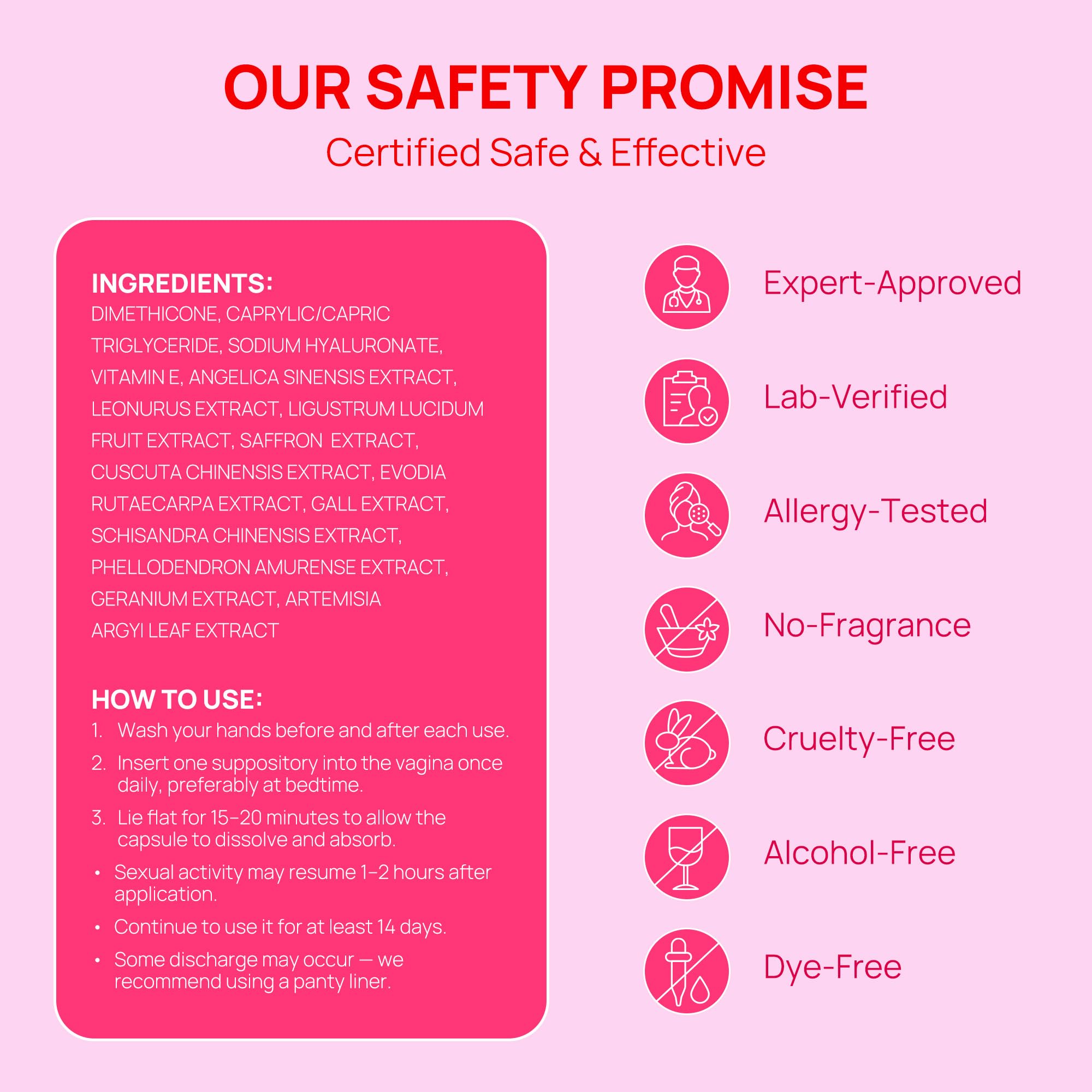 Vaginal Moisturizer Cream for Women,Long Lasting Hydration & Relief Discomfort, ph Balance, Odor, Itching - 15mg Hyaluronic Acid & 3% Vitamin E - Botanical Intimate Care Gel, 21 pcs