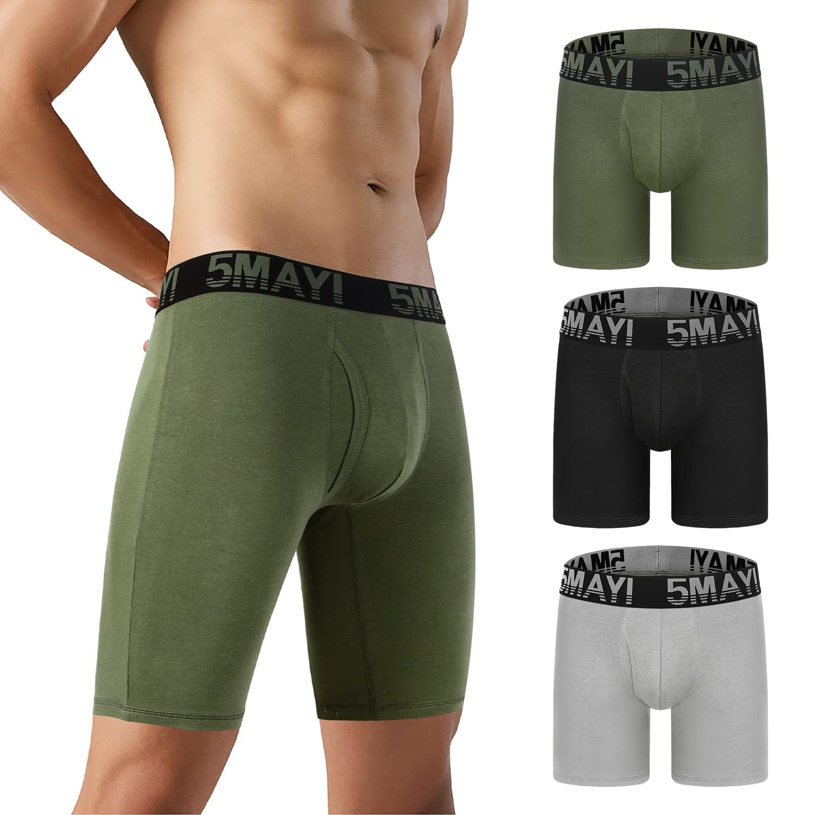 5Mayi Men's Boxer Shorts Underwear Men's Boxer Shorts Cotton