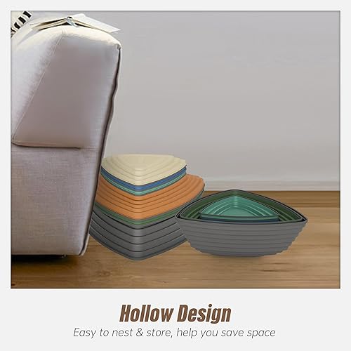 Miniatura 7 de Stepping Stones para niños, juego de 6 piezas para equilibrio con parte inferior antideslizante, coordinación de ejercicio y estabilidad