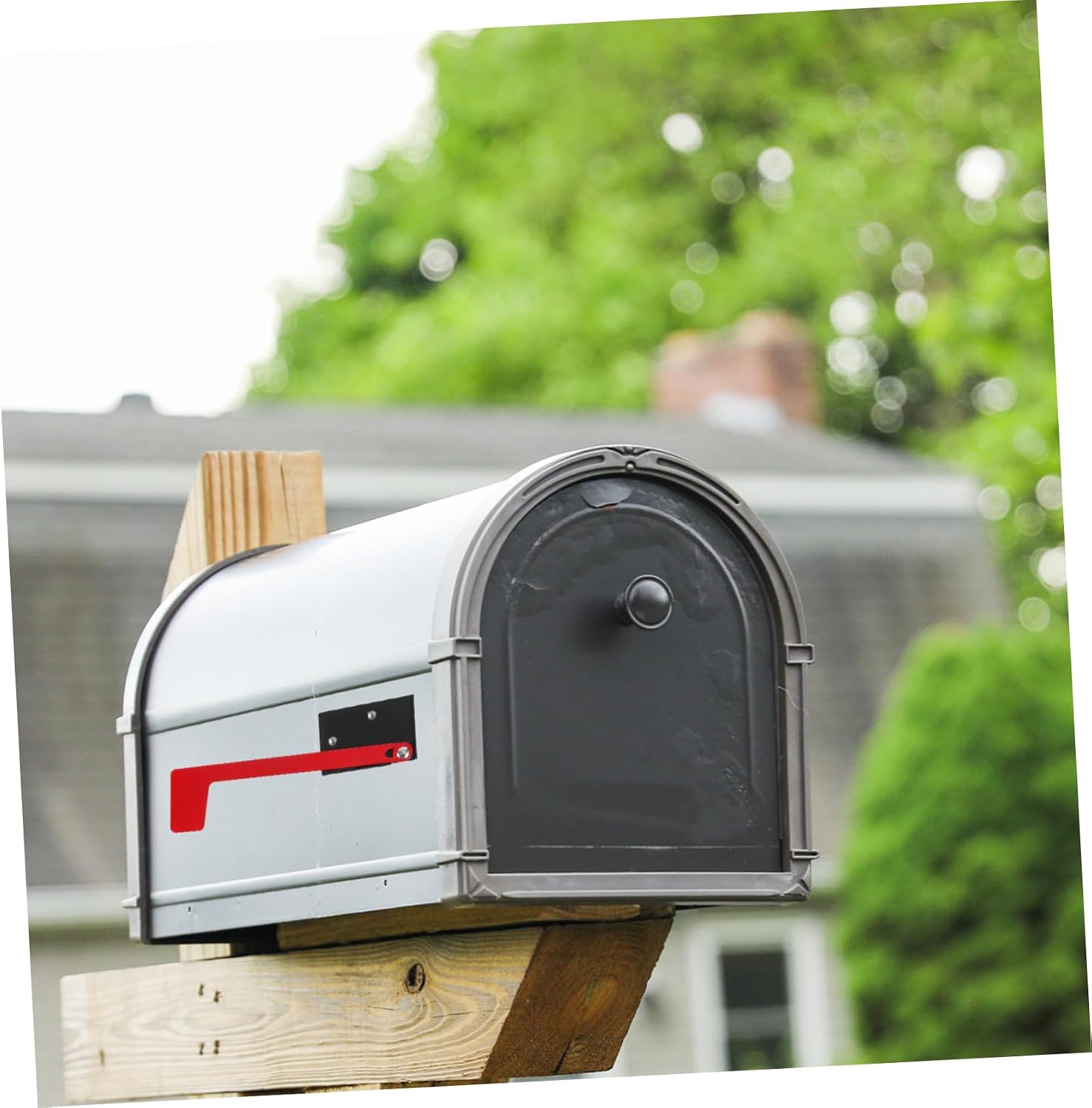 VICASKY Replacement Mailbox Flags Universal Mailbox Flag Kit Adhesive Metal Decorations