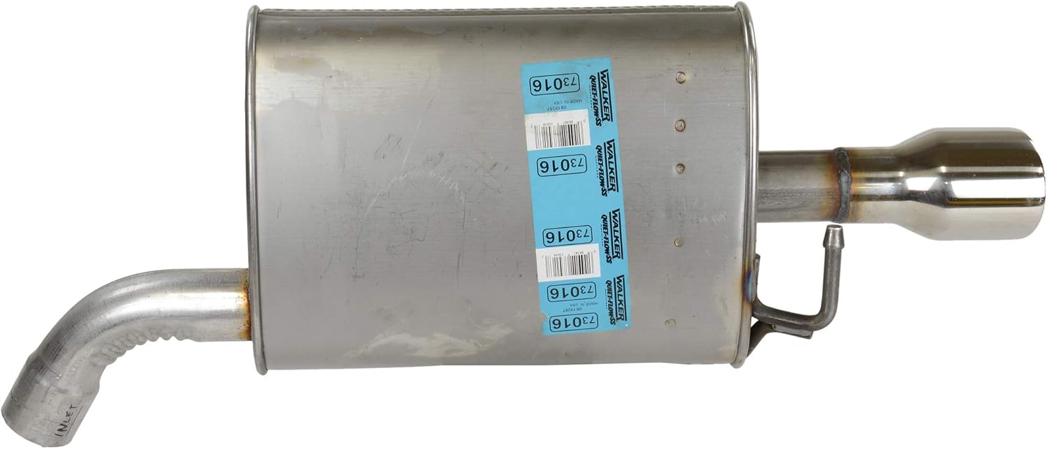 Walker Quiet-Flow SS 73016 Direct Fit Exhaust Muffler Assembly 2.25" Inlet (ID) 3.5" Outlet (OD) for Hyundai Sonata