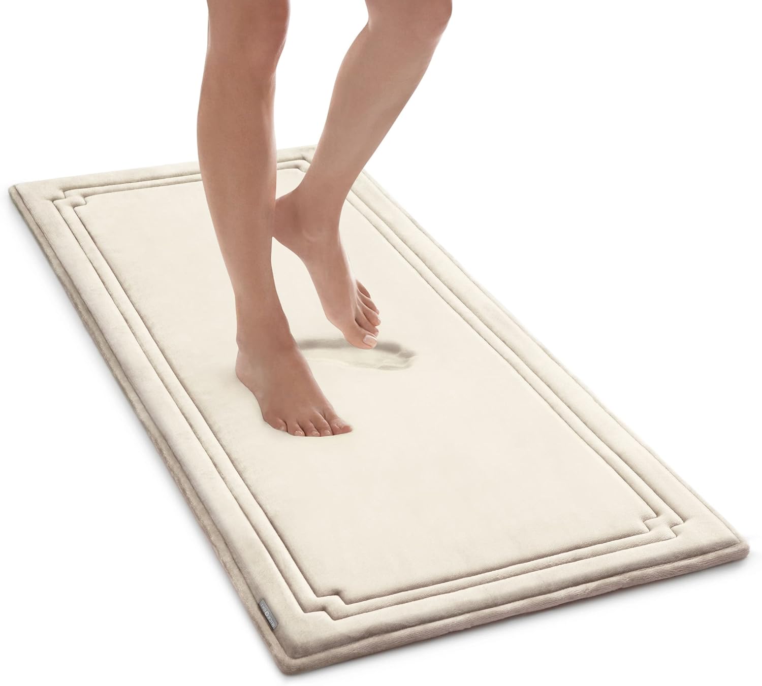 MICRODRY SoftLux Racetrack Twist Bath Mat for Bathroom