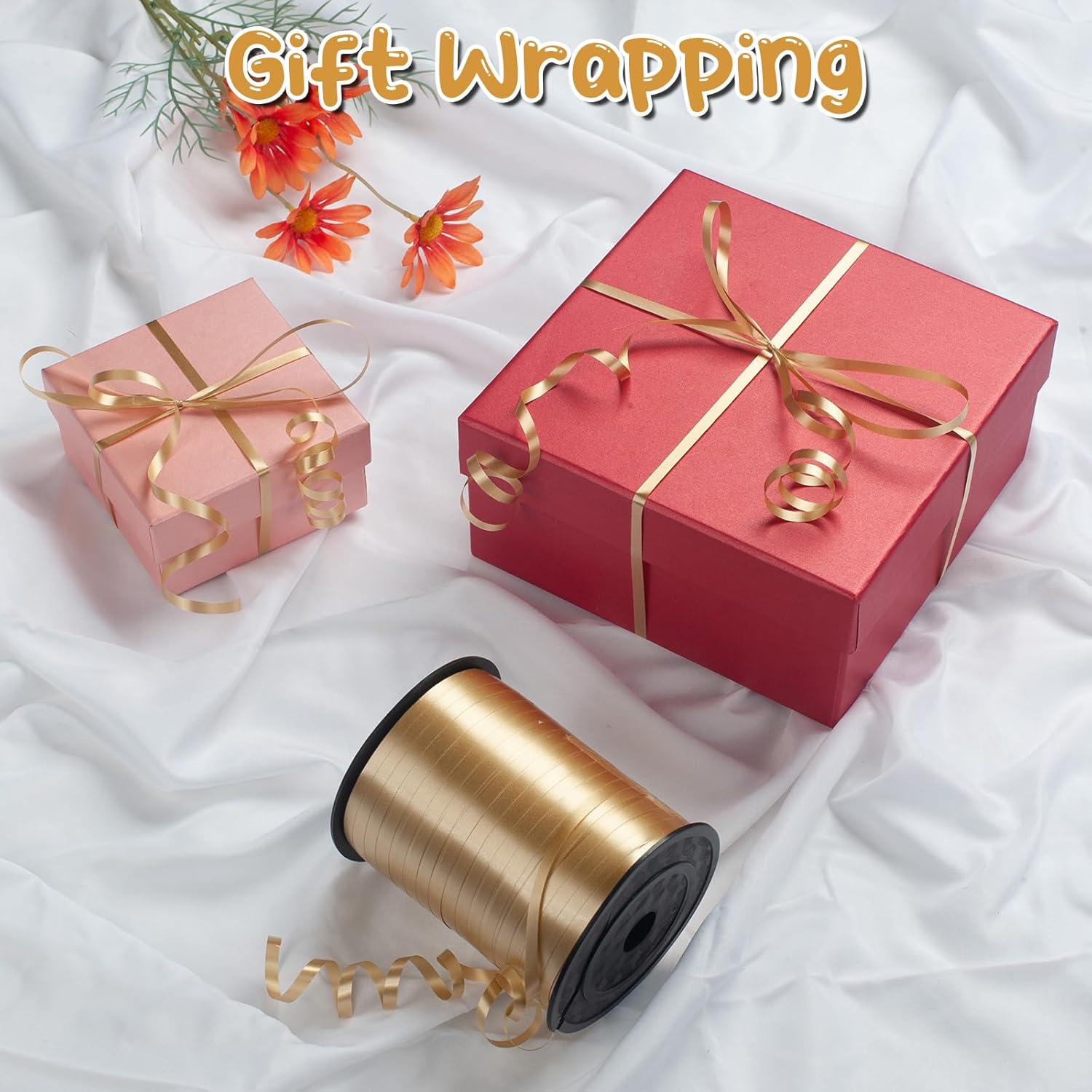 500 Yard Gold Curling Ribbon, 3/16" Thin Balloon Ribbon String, Ideal for Gift Wrapping, Birthday, Balloons, Christmas, New Year and Special Occasions Decor - Image 3