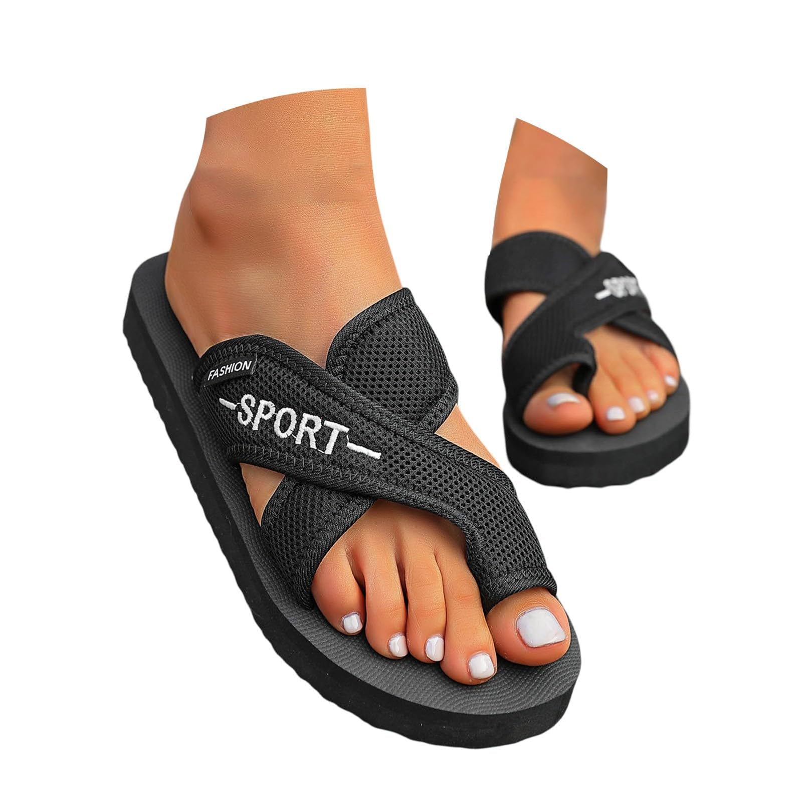 Damen Sandalen Mit Plateau-Sohle - Weiche Flip Flops Für Strand & Sommer