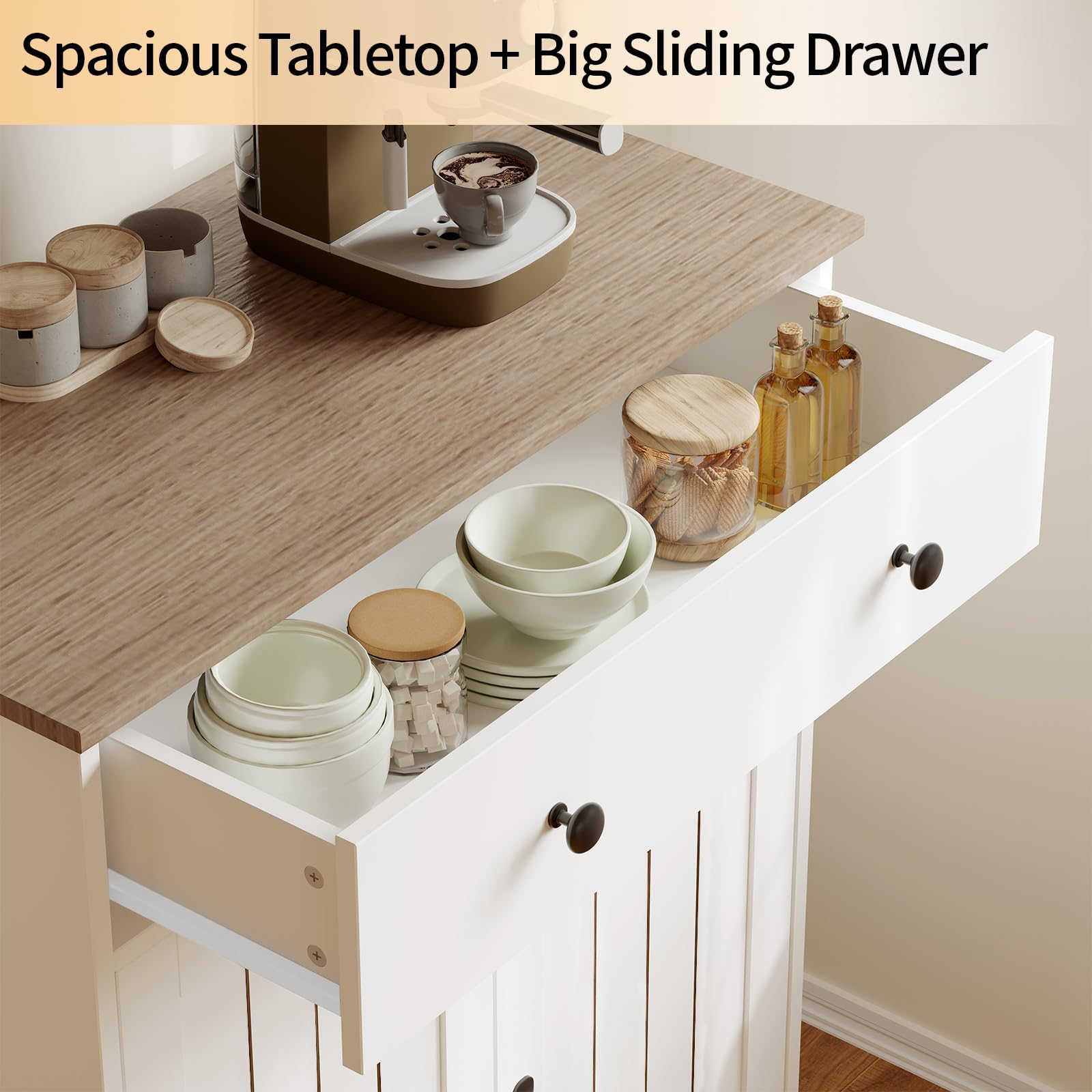 Modernes Sideboard Buffet, Weiß