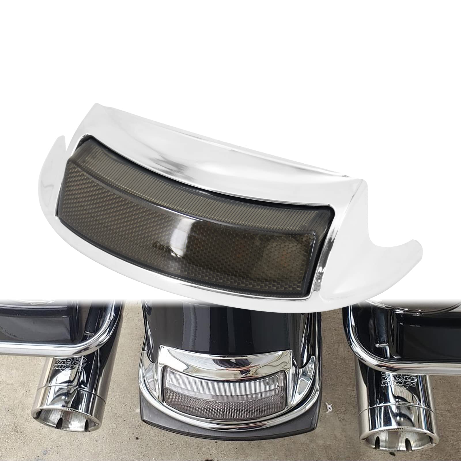 Smoked LED Rear Fender Tip Light – Fits Harley Touring, Electra Glide, Road King 1980-2013