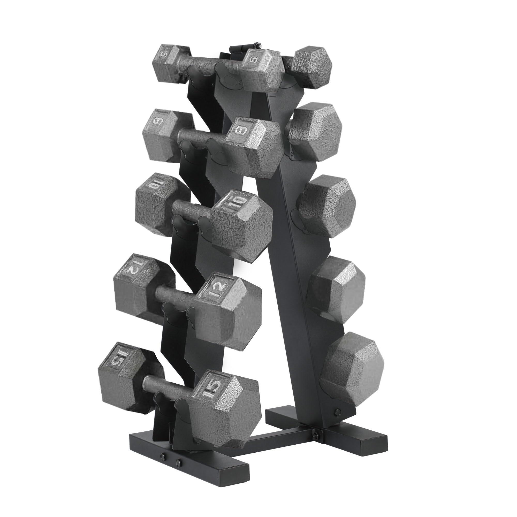 HolaHatha Hexagonal Dumbbell Weights Set Home Gym Equipment Set Portable Weighted Exercise Dumbbells for Fitness Training and Lifting