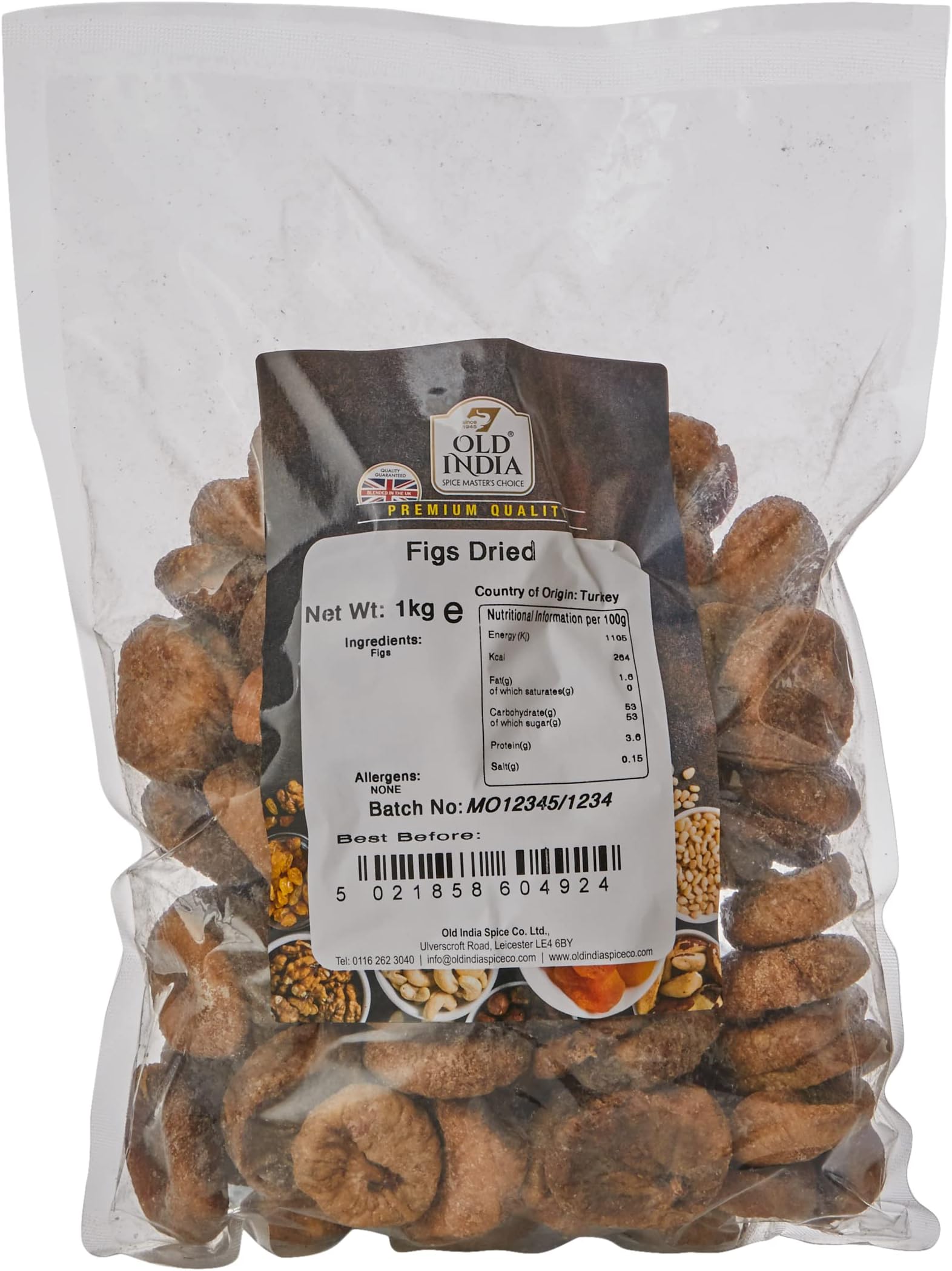 Old India Figs Dried 1kg