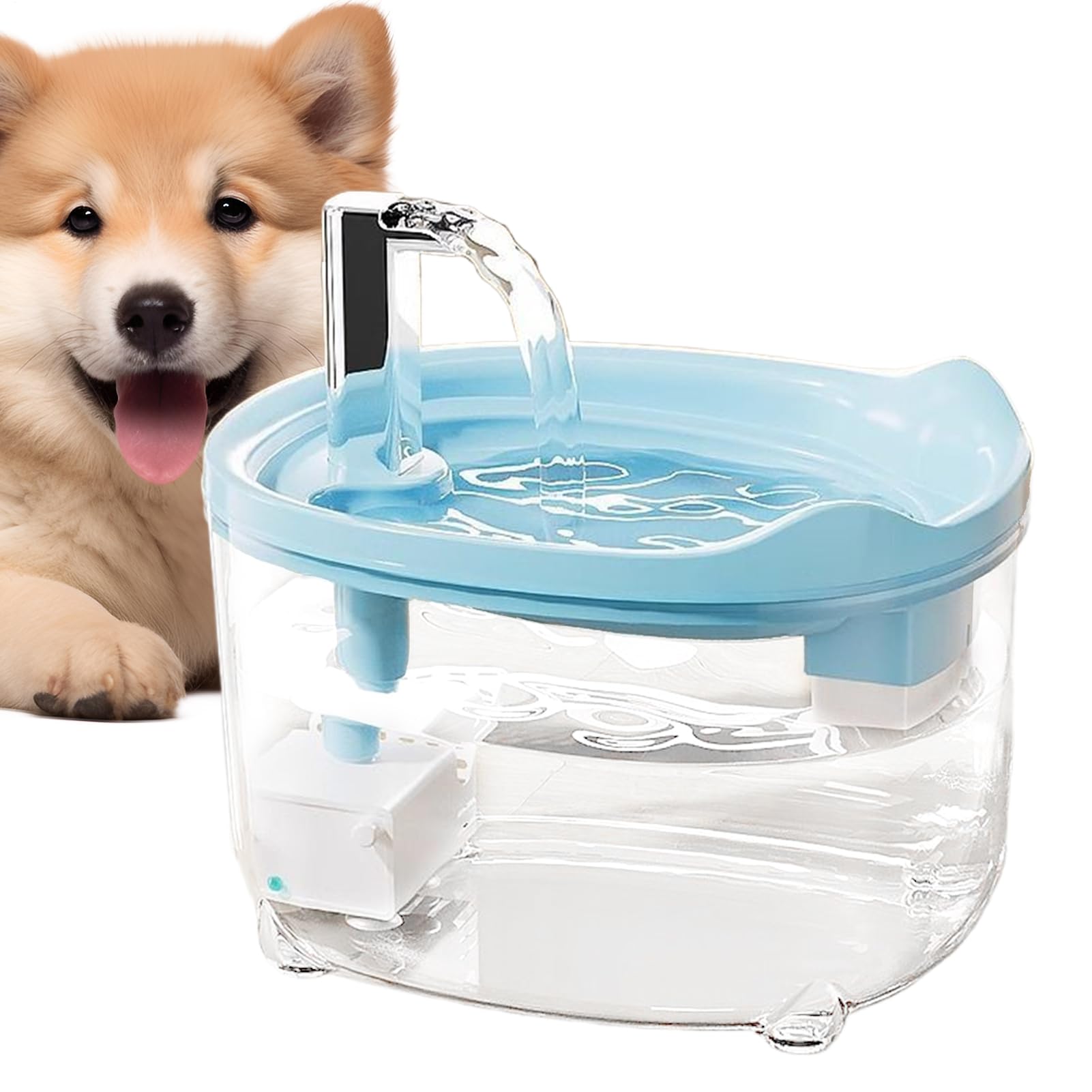 Fuente para Gatos Bebedero Automático, Bol Bebedero, Agua, Comida, | Dispensador Agua Gato y Fuente Perro Bebedero Silencioso Mascotas Pequeñas Cachorros Hogar
