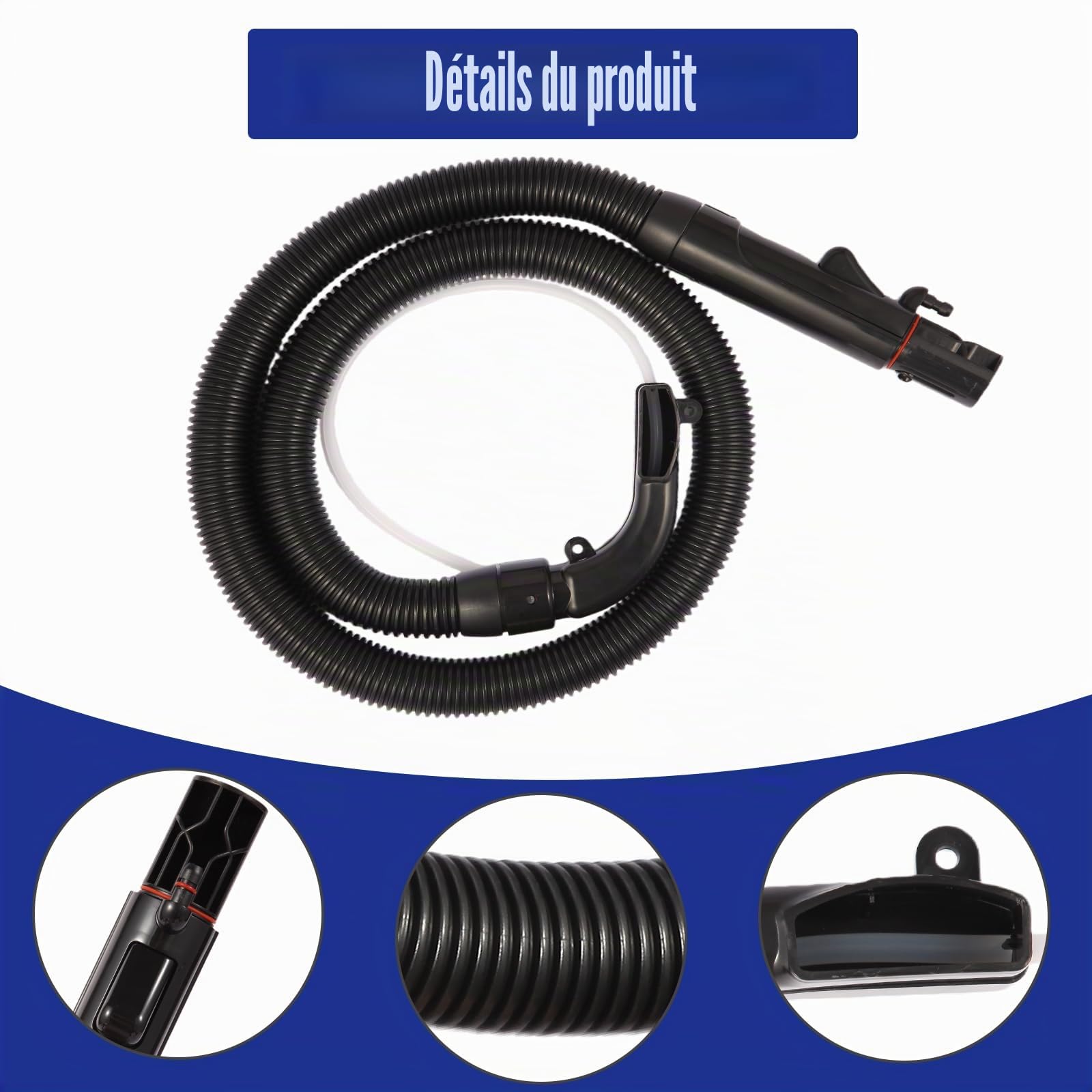 Composant de tuyau de nettoyage amélioré 1606127 de 7,6 cm, outils de nettoyage, brosse de rechange pour aspirateur Bissell Little Green ProHeat 2694, 2513, 5207, 2513E, 4720M