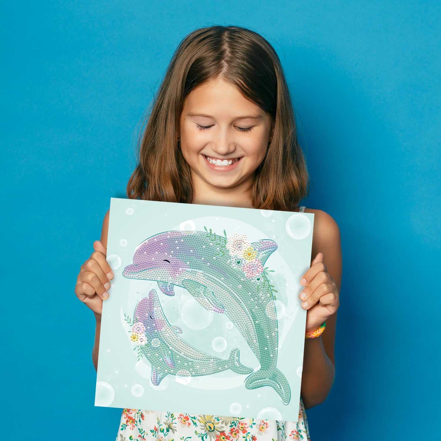 Diamond Dotz DDK5-031 Colibrì Scintillante: Kit Quadro Fai Da Te Con Cornice Inclusa, 30x29 Cm, Per Adulti E Bambini (dagli 8 Anni)