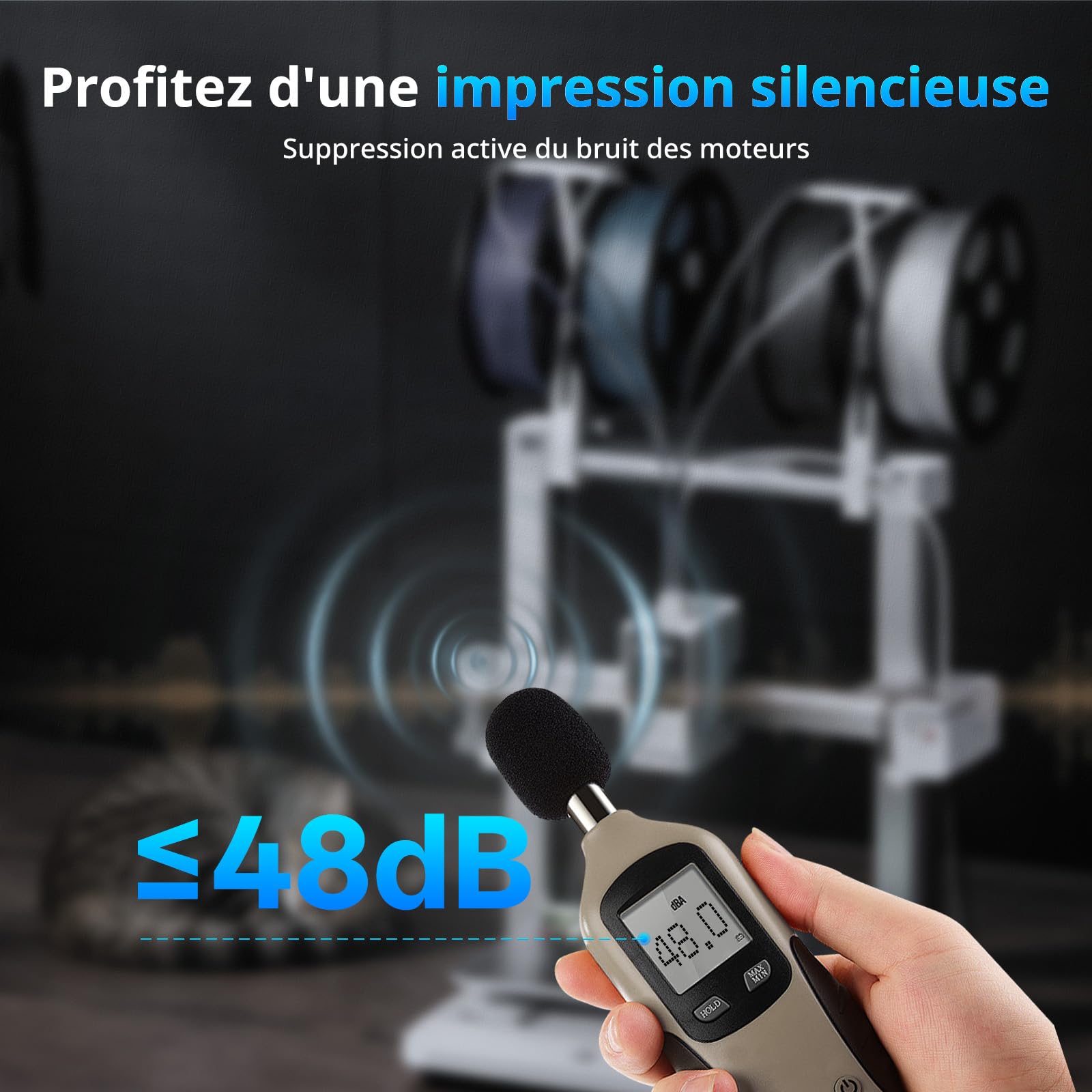 Anycubic Kobra X Imprimante 3D, Extrudeur Multicolore hautement intégré, Gagnez du Temps d'impression, Impression de Filament Souple et Dur, Jusqu'à 600 mm/s, Volume d’Impression 260×260×260 mm