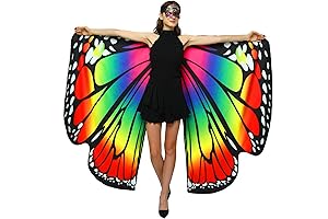 Halloween/Party Costumes - Double-Sided Printing Butterfly Wings for Women Butterfly Fairy Ladies Costume