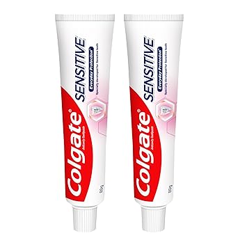 Colgate Sensitive Everyday Protection Toothpaste, Combo Pack Of 160g (80g X 2), Specifically Developed For Sensitive Teeth & Healthy Gums, Colgate Toothpaste For Prevention Of Cavities & Plaque