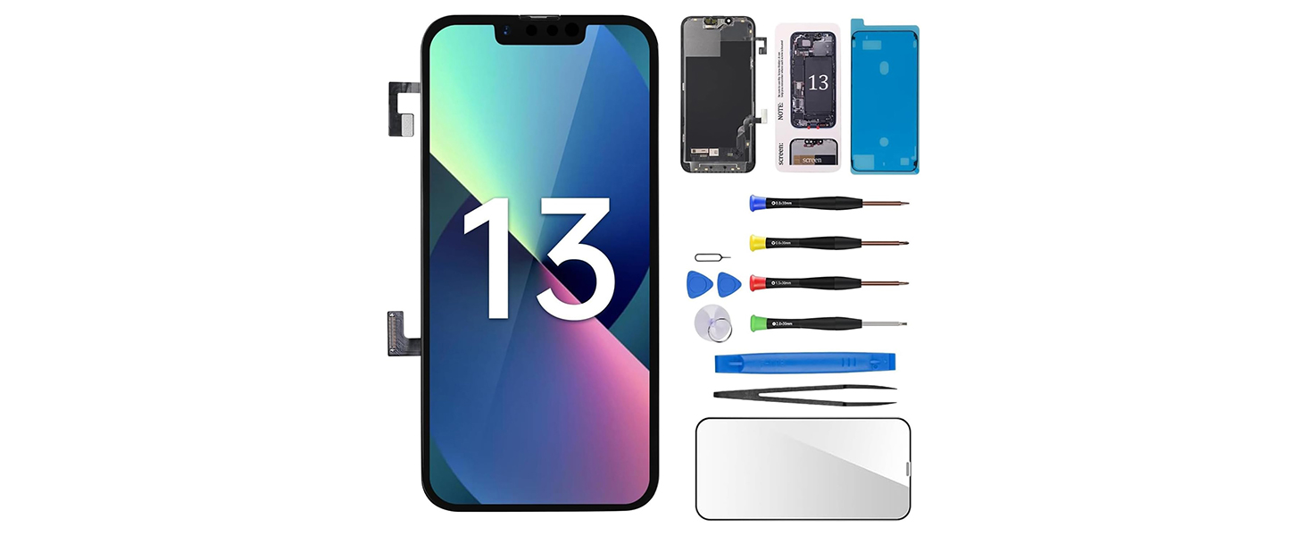 Amazon.com: CYKJGS for iPhone 13 Screen Replacement with Earpiece