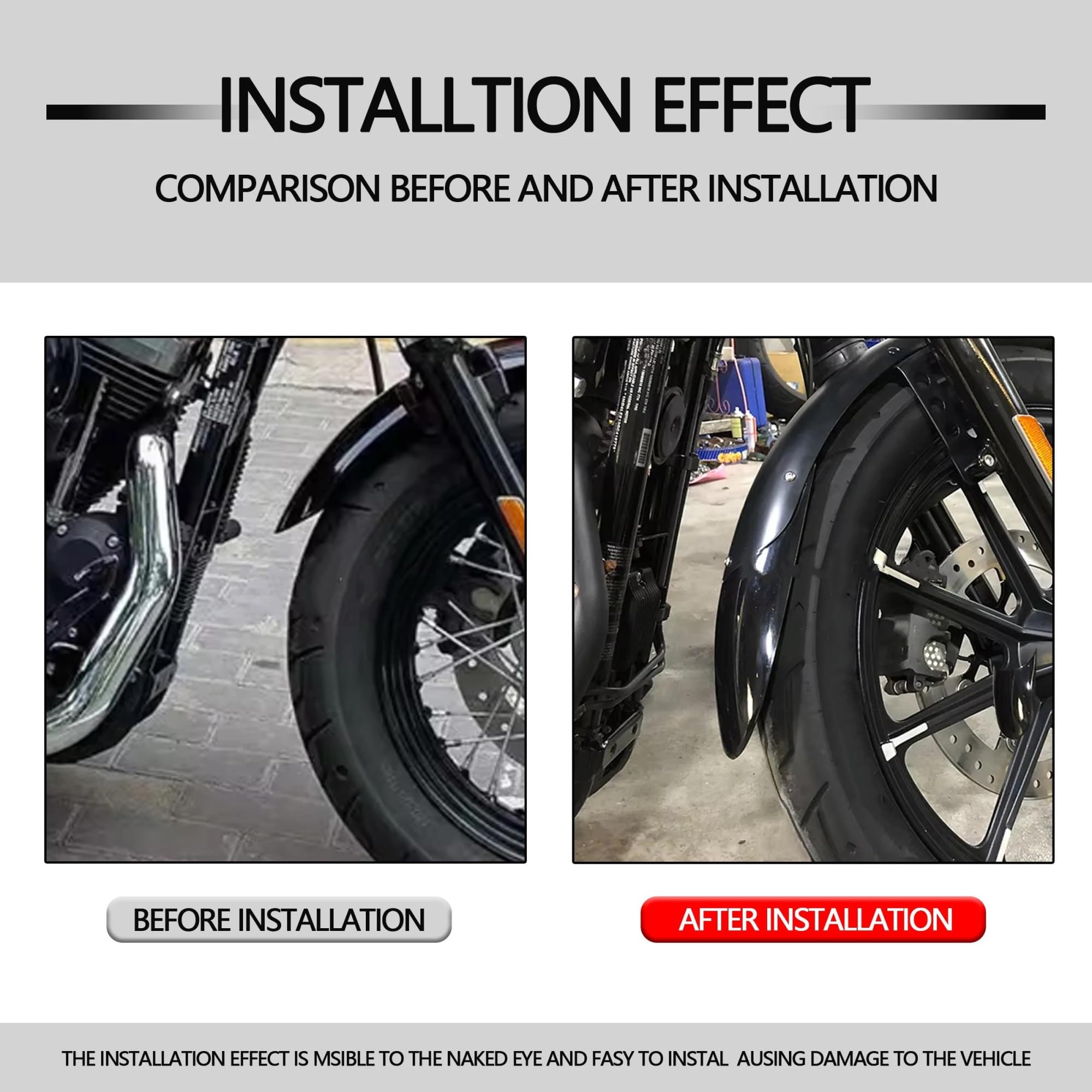 parafango posteriore Moto Per Per X48 114 Fat Boy | 2014-2021 Estensione Estensione Posteriore Parafango Anteriore Moto CPXCTZFZUB