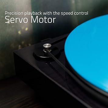 Fluance RT82 Reference High Fidelity Vinyl Turntable Record Player with Ortofon OM10 Cartridge, Speed Control Motor, High Mass MDF Wood Plinth, Vibration Isolation Feet - Piano Black