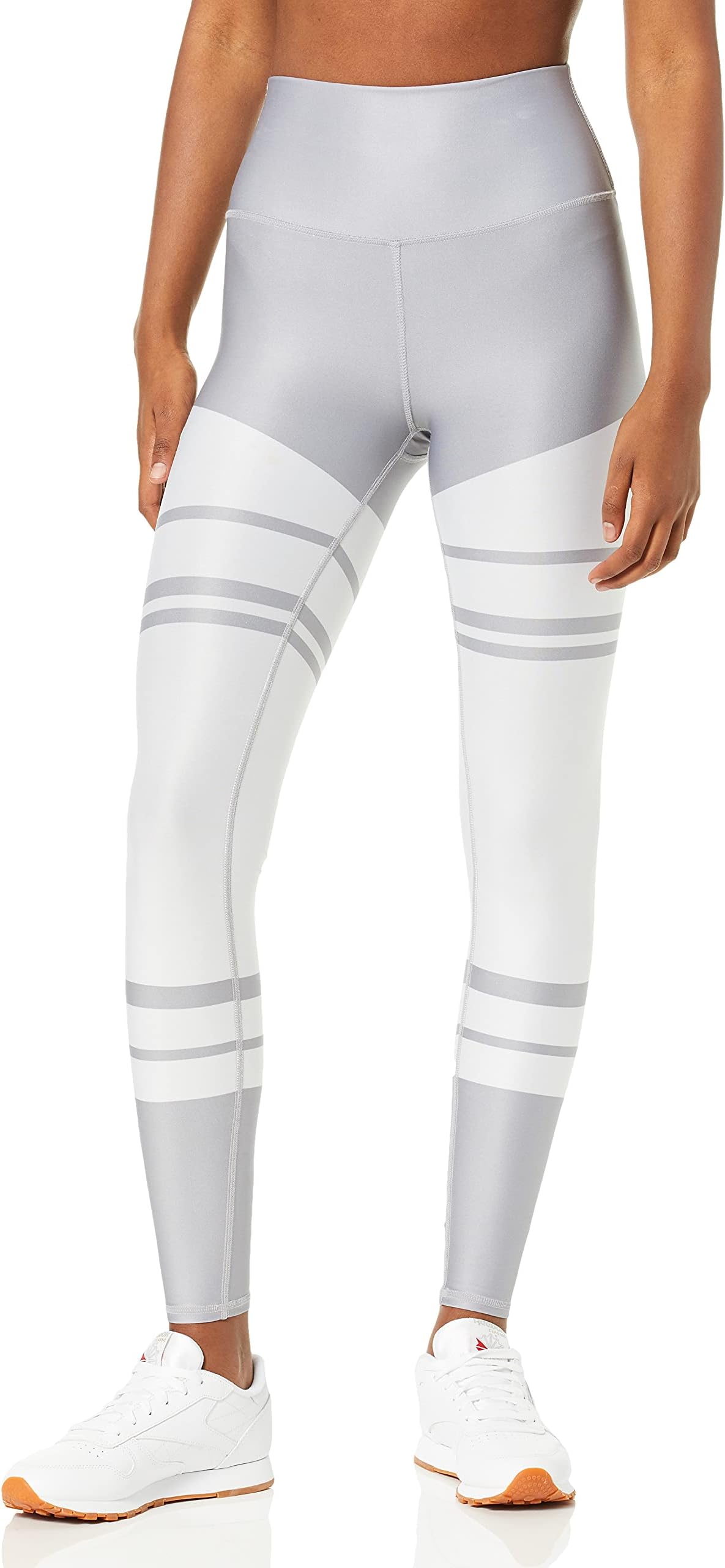 Alo Yoga Women's High Waist Airlift Airbrush Legging, Alloy Marathon, L