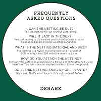 Vista 7 de Red para pájaros de 50 x 50 pies con red cuadrada de malla para pájaros de 2.4 pulgadas para techo de gallinero, red de aves de corral para jardín