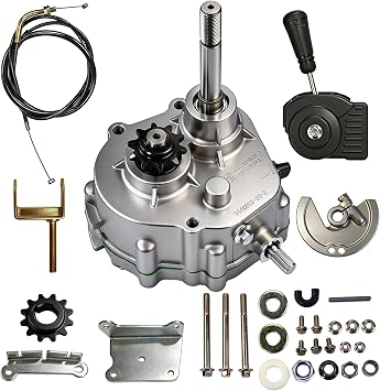 JNDO Go Kart Forward Reverse Gearbox Kit 30 Series for 212cc 420cc Engine | for 212cc 420cc engines, 30 series torque converter, 5/8in shaft, shifter included, for golf carts, DIY vehicles