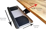 Plateau pour clavier avec hauteur et inclinaison réglables pour bureaux debout et plateaux de bureau de faible profondeur