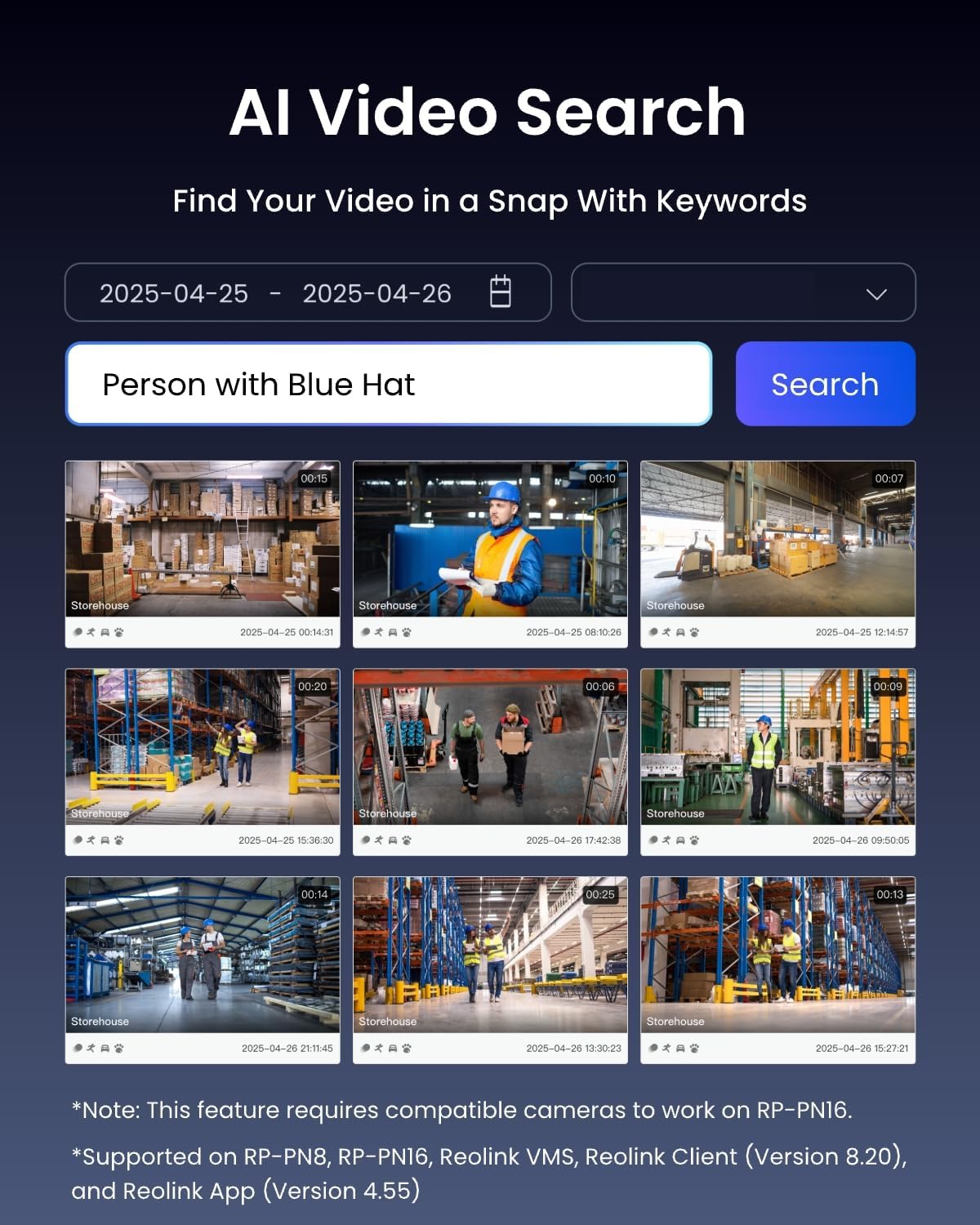 REOLINK Professional PoE NVR, Supporting Up to 16MP & Up to 32TB Local Storage (HDD Not Included), Heat Map, 24/7 Recording, Multi-User Remote Access, H.265, Outdoor & Indoor Surveillance,RP-PN16