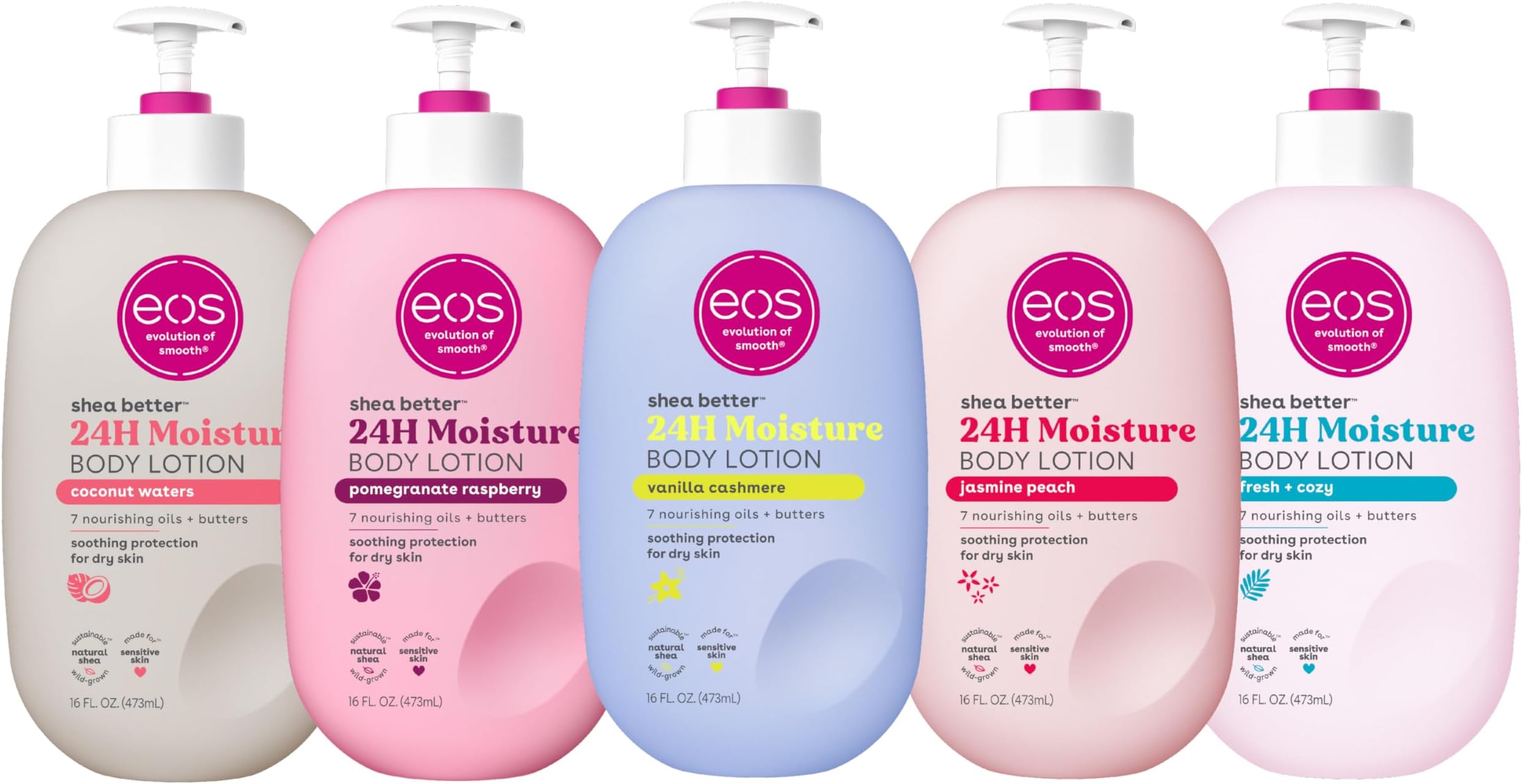 Bundle of eos Shea Better Body Lotion- All Scents