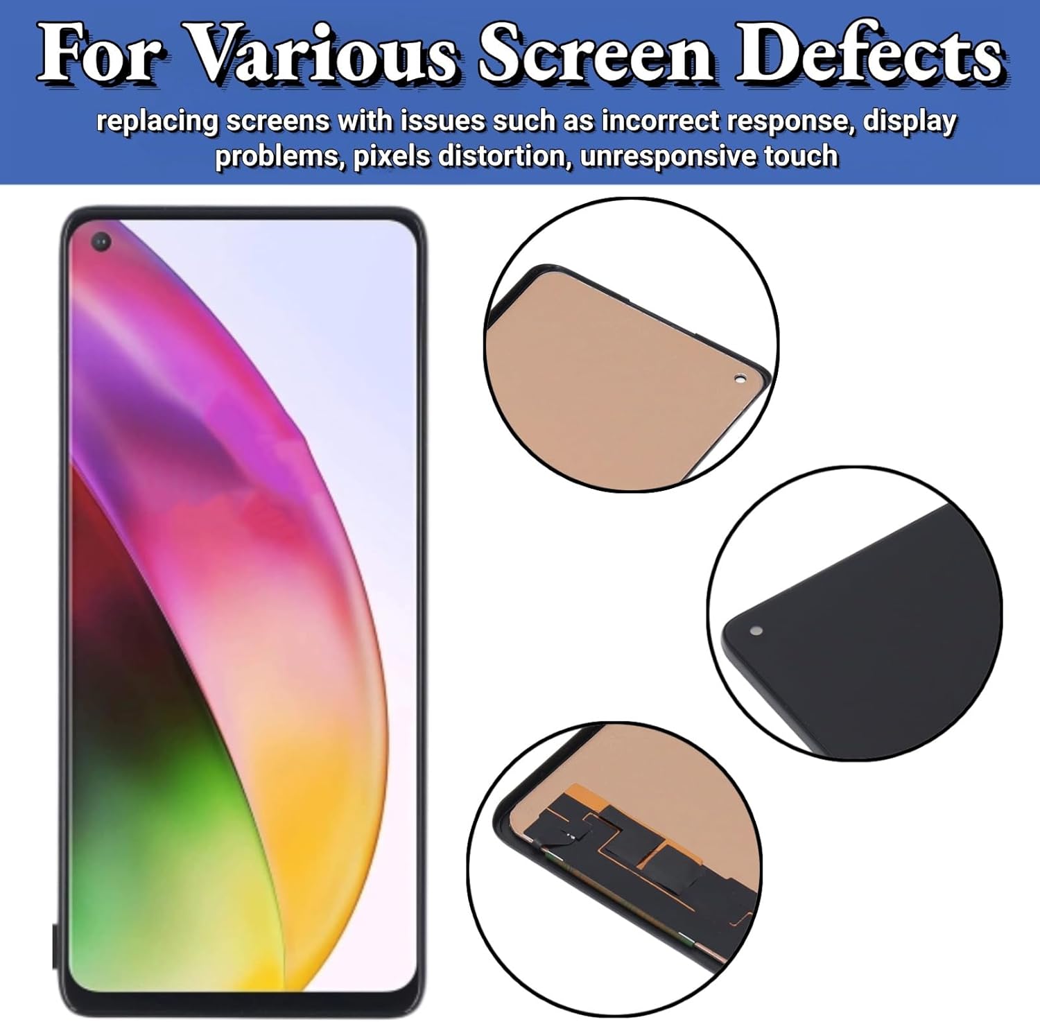 Screen for 8 5G UW 8 IN2013 IN2017 IN2015 IN2010 IN2019 6.55 Inch Replacement LCD Display Screen Touch Digitizer Assembly