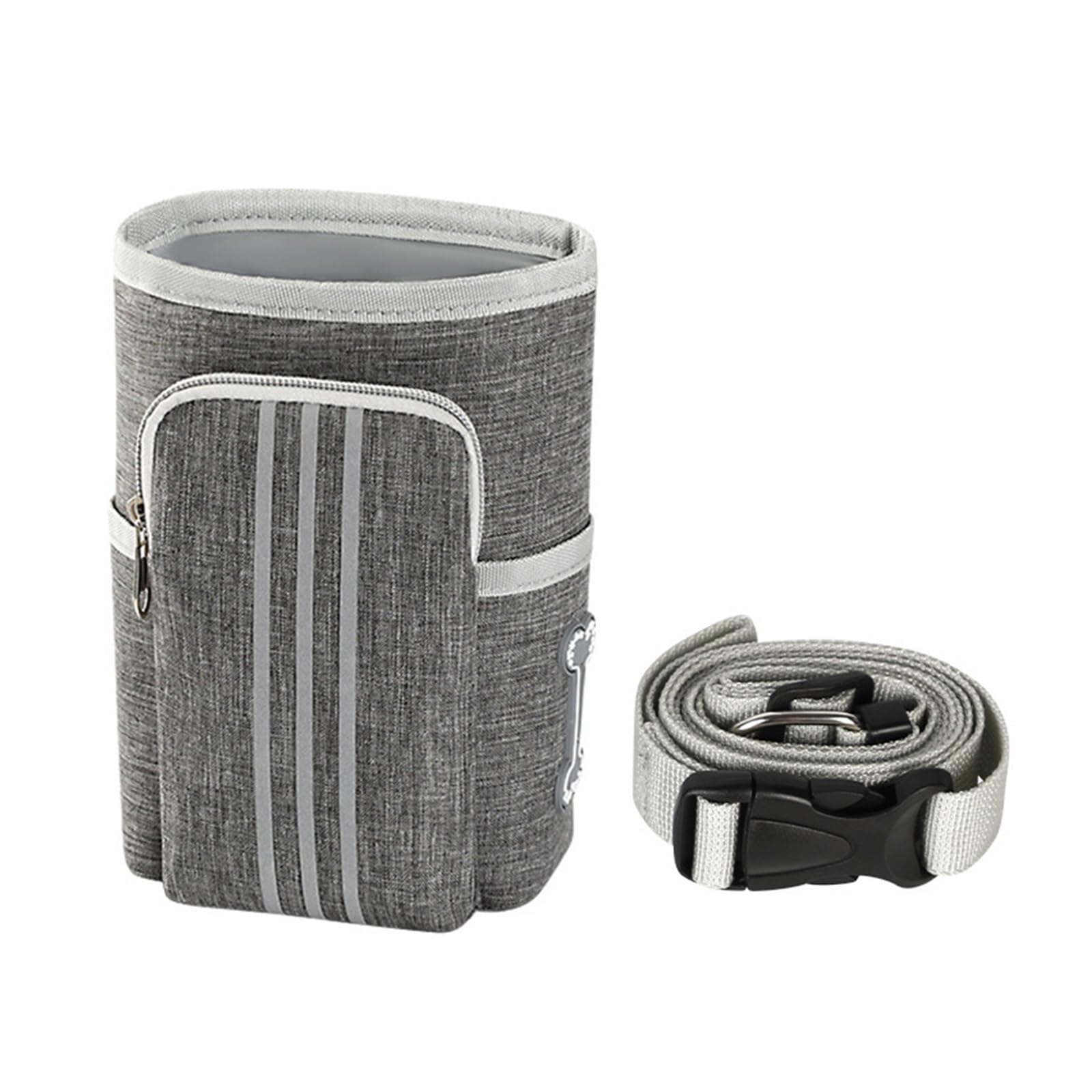 Sac de collation pour chien étanche avec boucle magnétique rapide et corde de traction